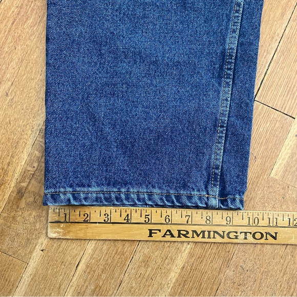 DC Jeans Worker Baggy Men’s Blue Denim Jeans Button Front Actual Measures 36x30 - Picture 13 of 15